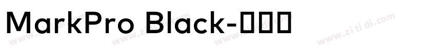 MarkPro Black字体转换